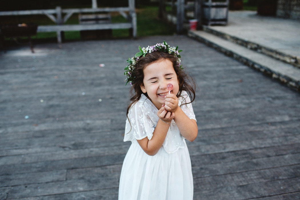 flower girl at cripps barn