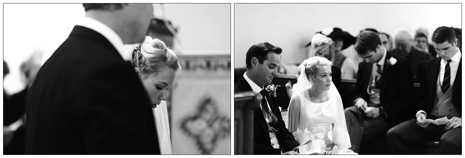 Bride and groom during the ceremony.