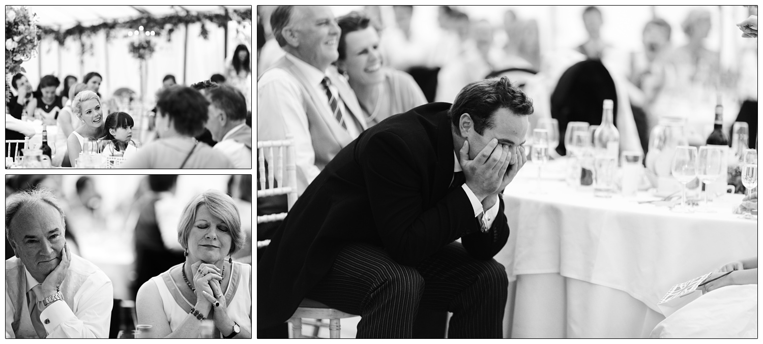 Groom puts his head in his hands.