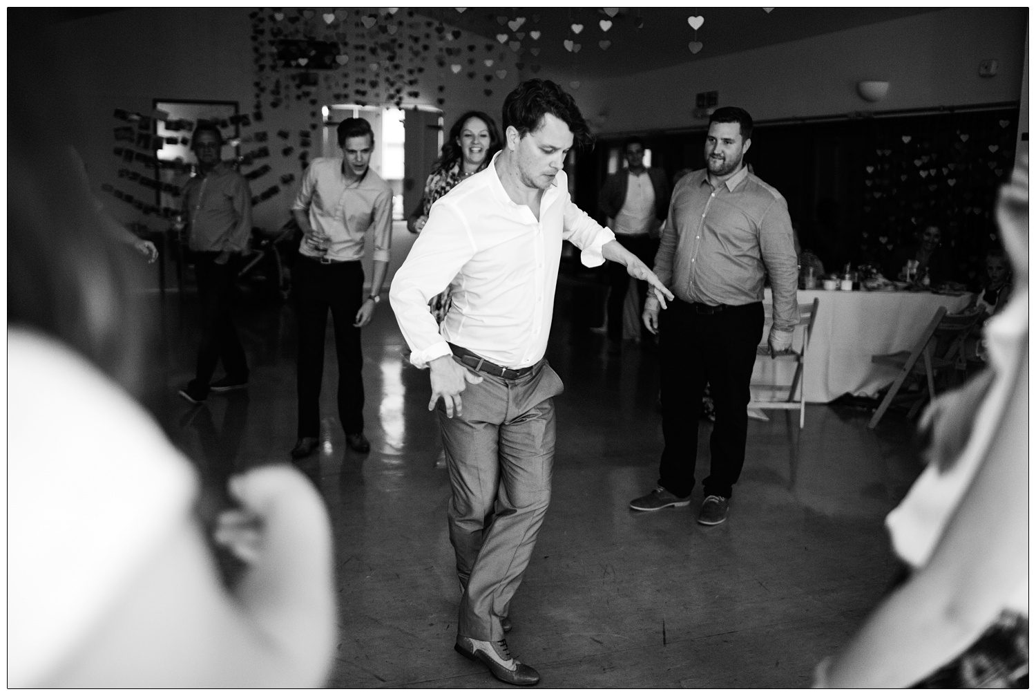 Groom on the dance floor.