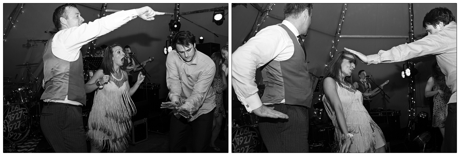 Candid pictures of dancing at a reception.