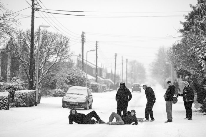 Kids in snow south woodham ferrers