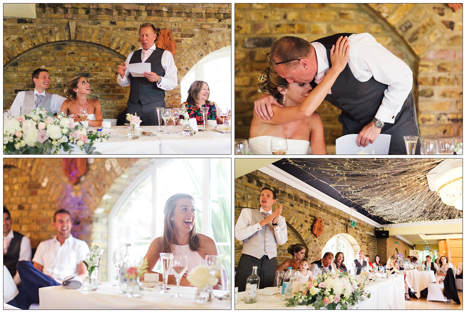 Moments from wedding speeches.