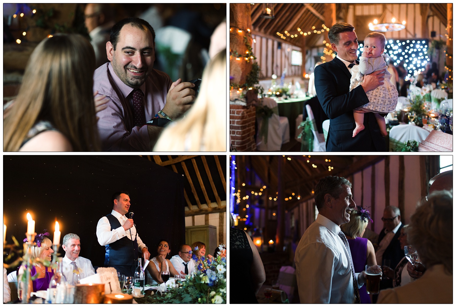 Groom delivering his speech at the top table