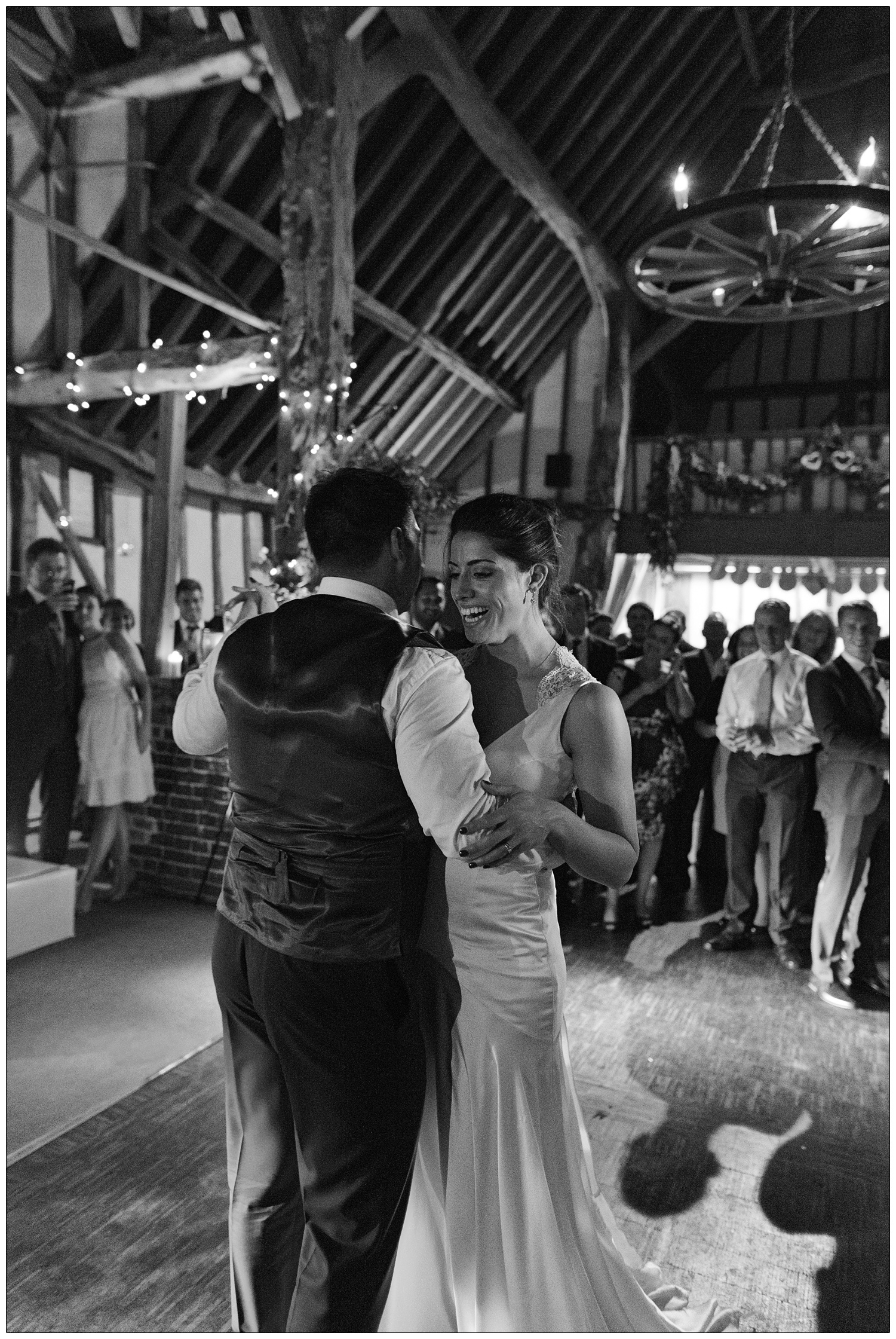 A first dance in an Essex barn.