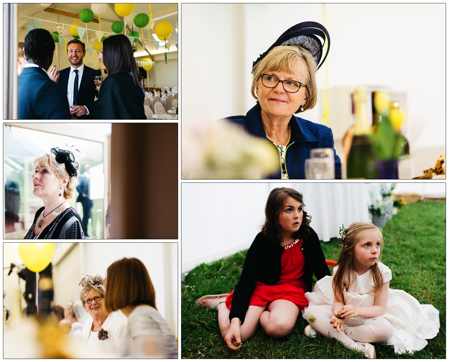 natural photographs of people and children at a wedding in Norfolk