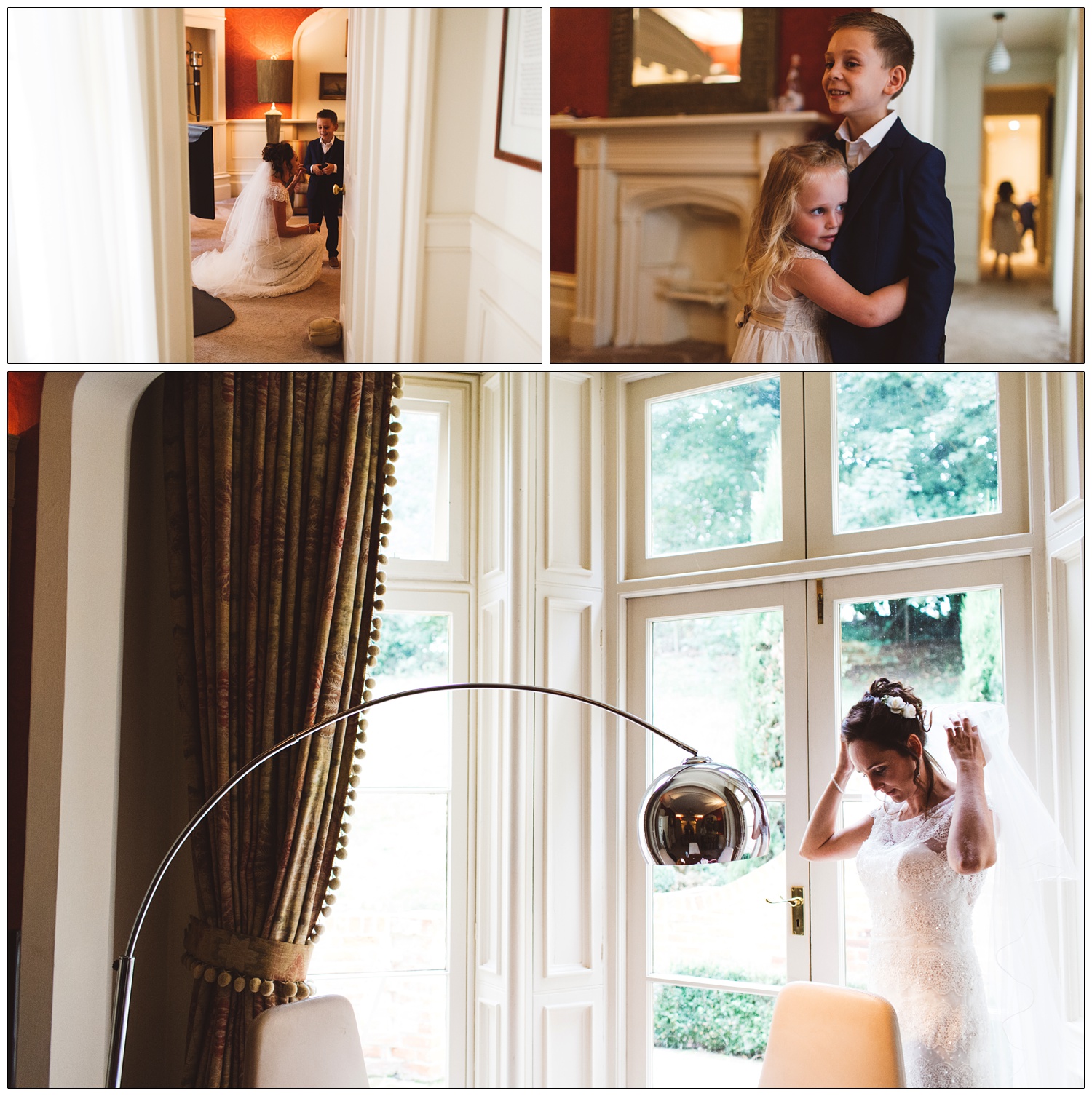 bride getting ready at Maison Talbooth
