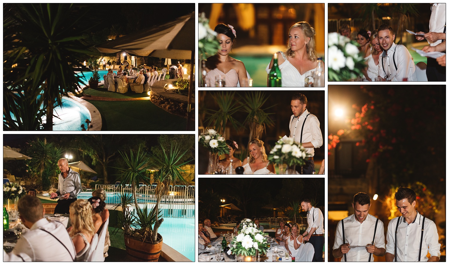 speeches at the outdoor wedding breakfast at a wedding in The Cornucopia Hotel