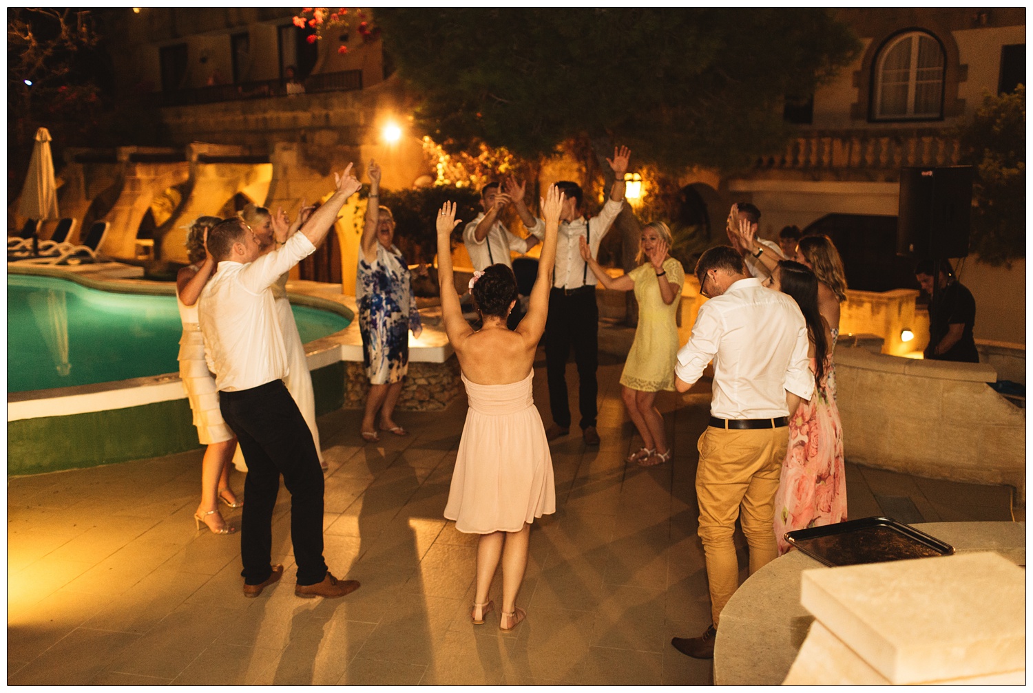 wedding reception dancing in Gozo