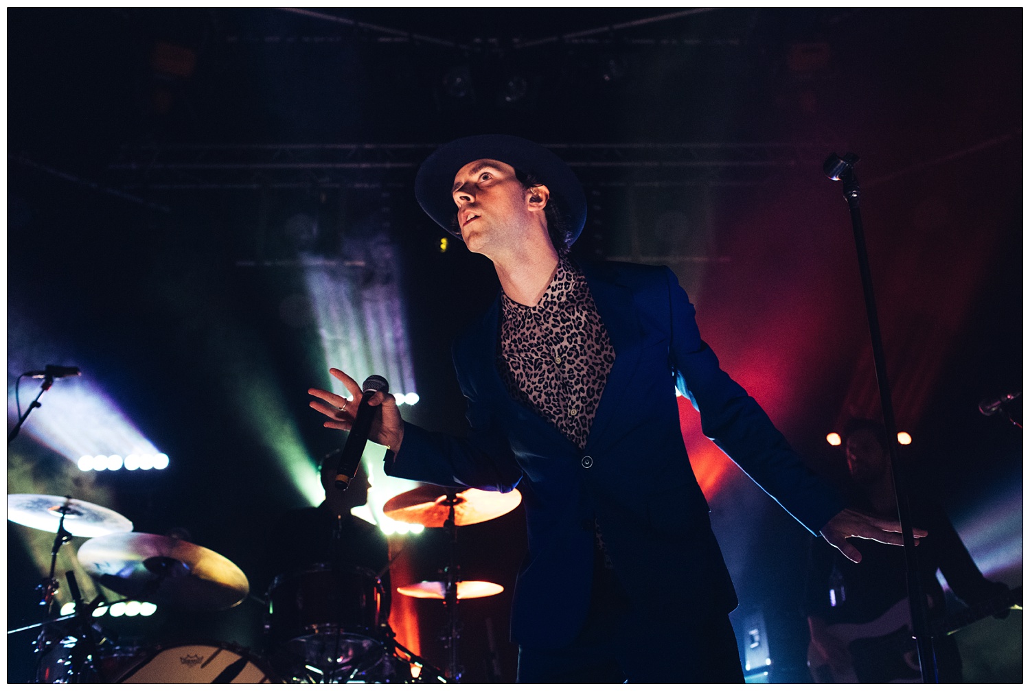 Paul Smith and Maximo Park on stage in Cambridge.