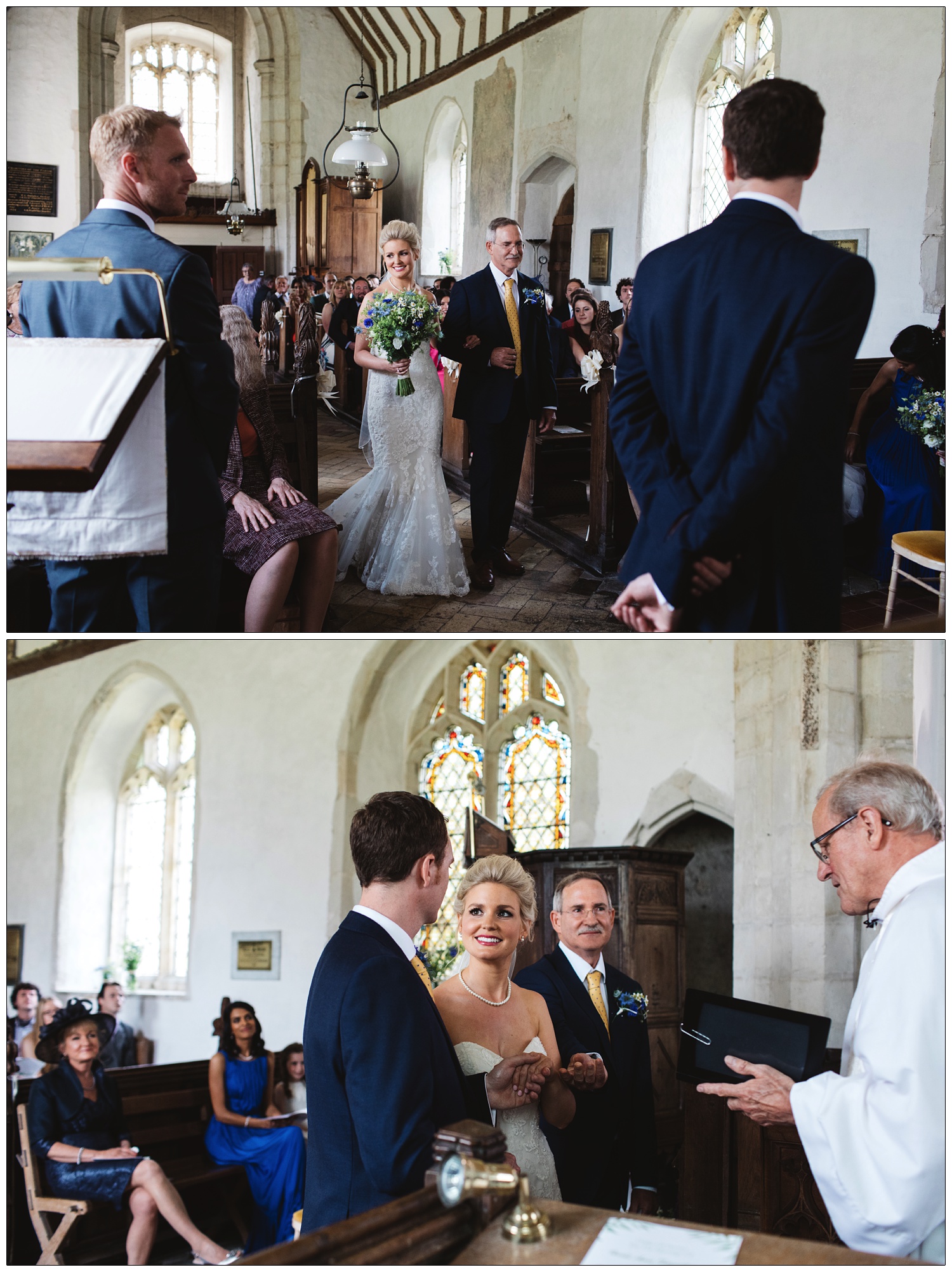 Wedding ceremony at St Peter & St Paul's Church