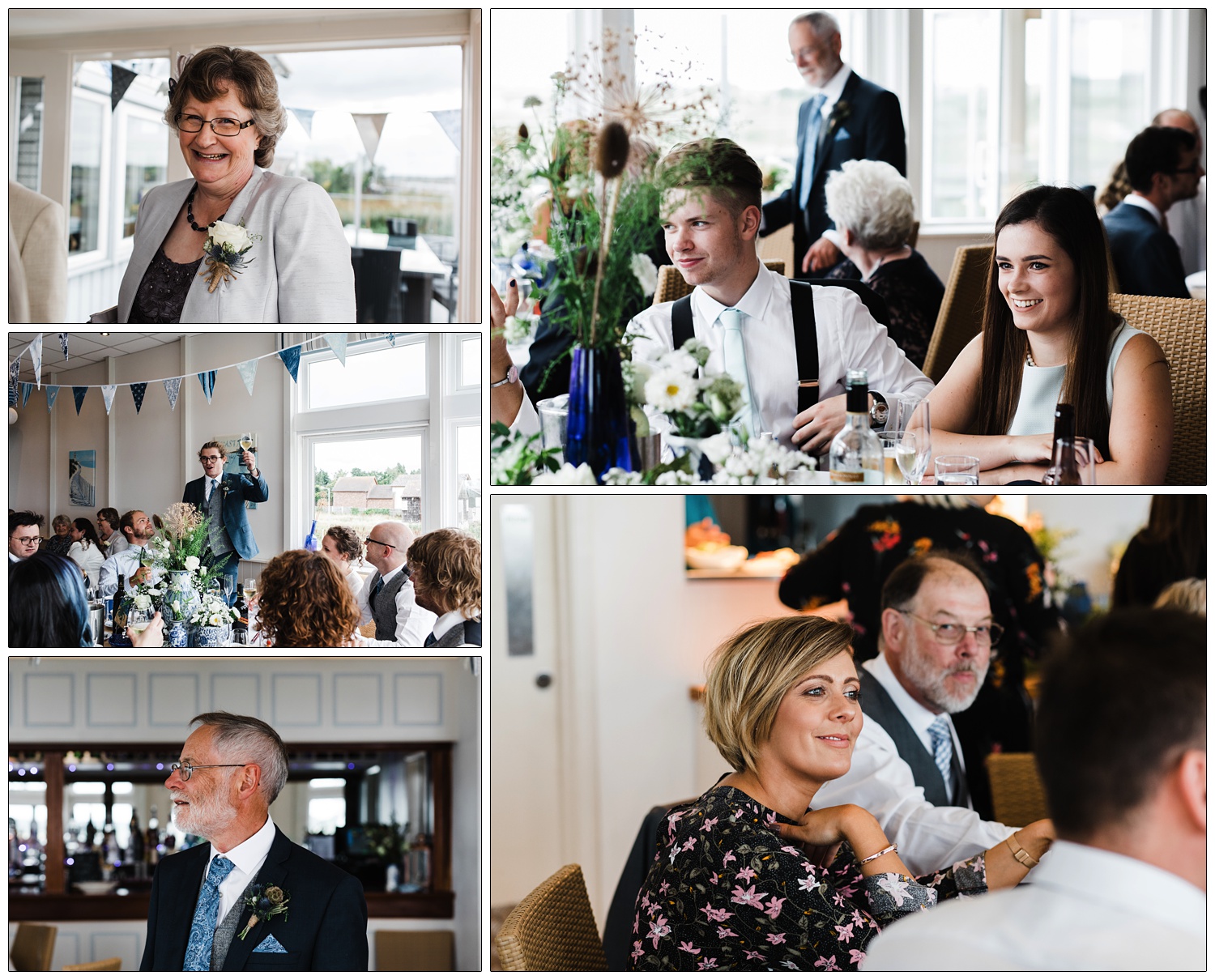 People inside the Brandy Hole sat down for the wedding breakfast.