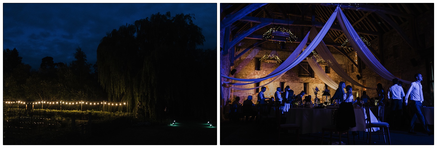 Anne of Cleves barn at night.