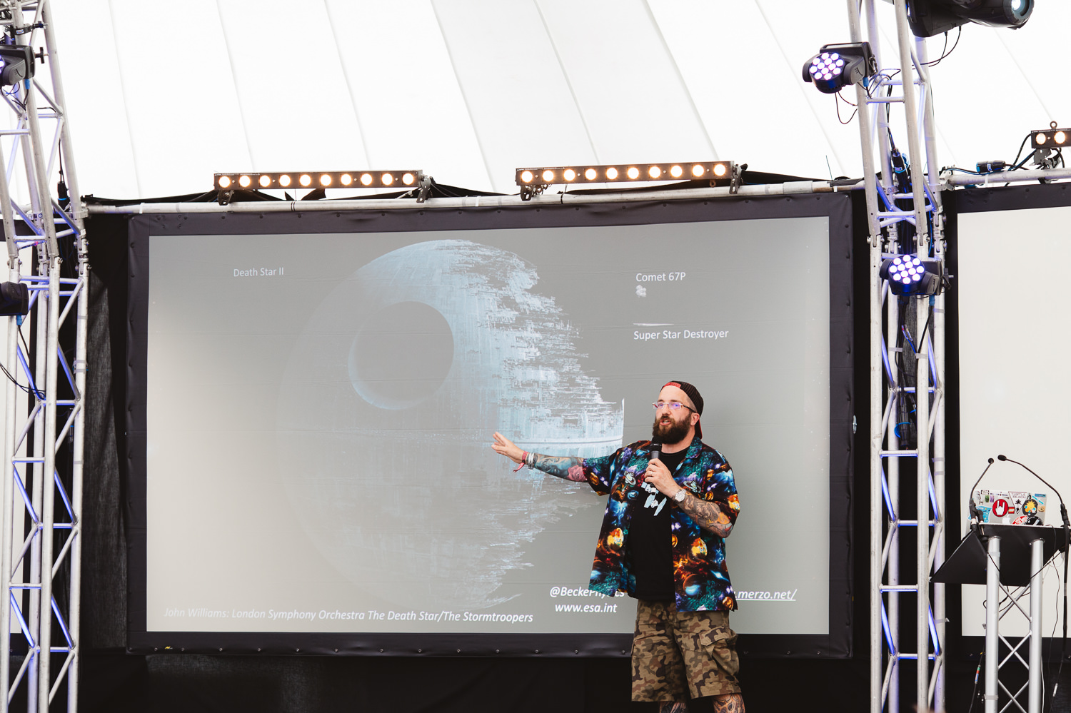 Matt Taylor Space Plasma Physicist at Bluedot festival