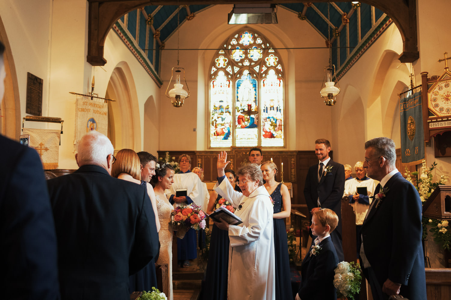 Pictures inside St Peter's Church, Great Totham for wedding ceremony