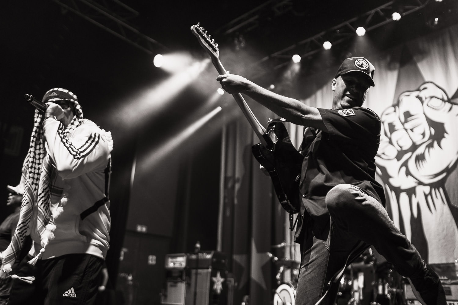 Tom Morello and B-Real in London 2019 on stage