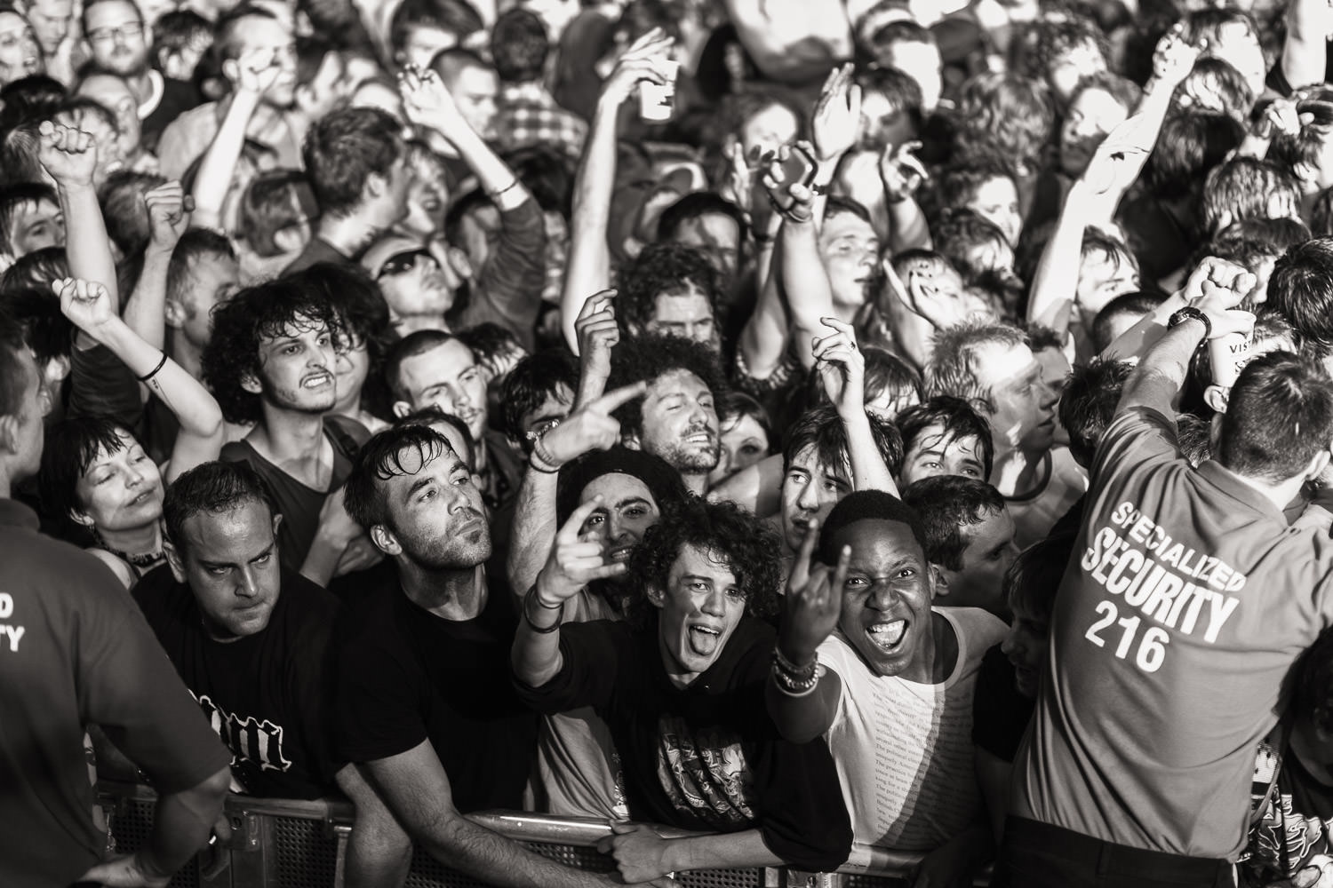 Crowd at the Finsbury Park Rage Against The Machine Gig in 2010.