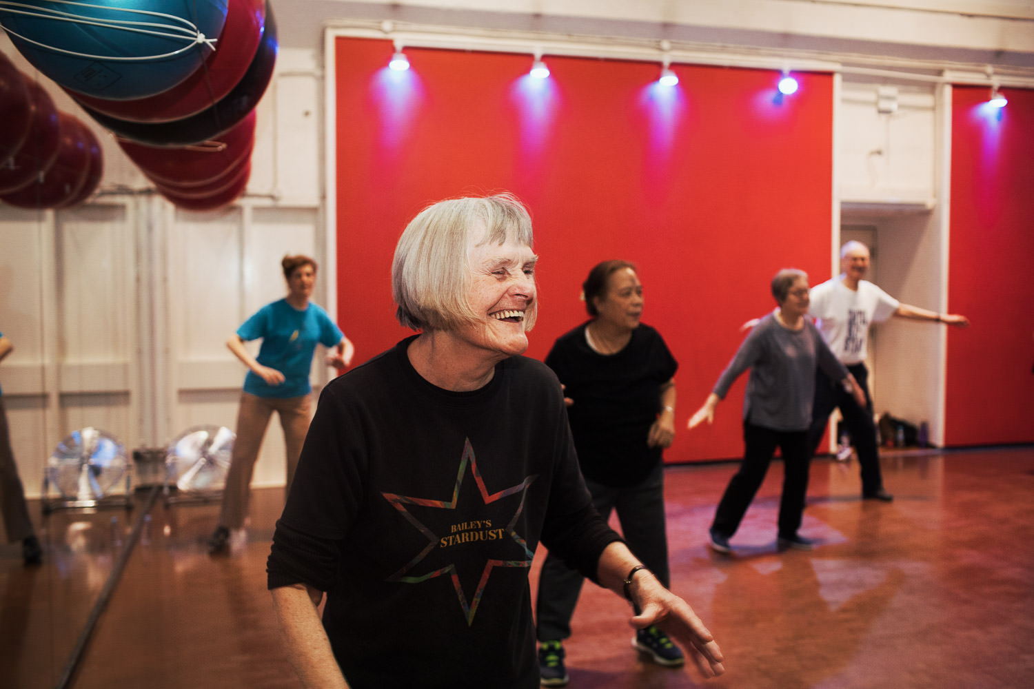 Zumba lesson at the YMCA in London.